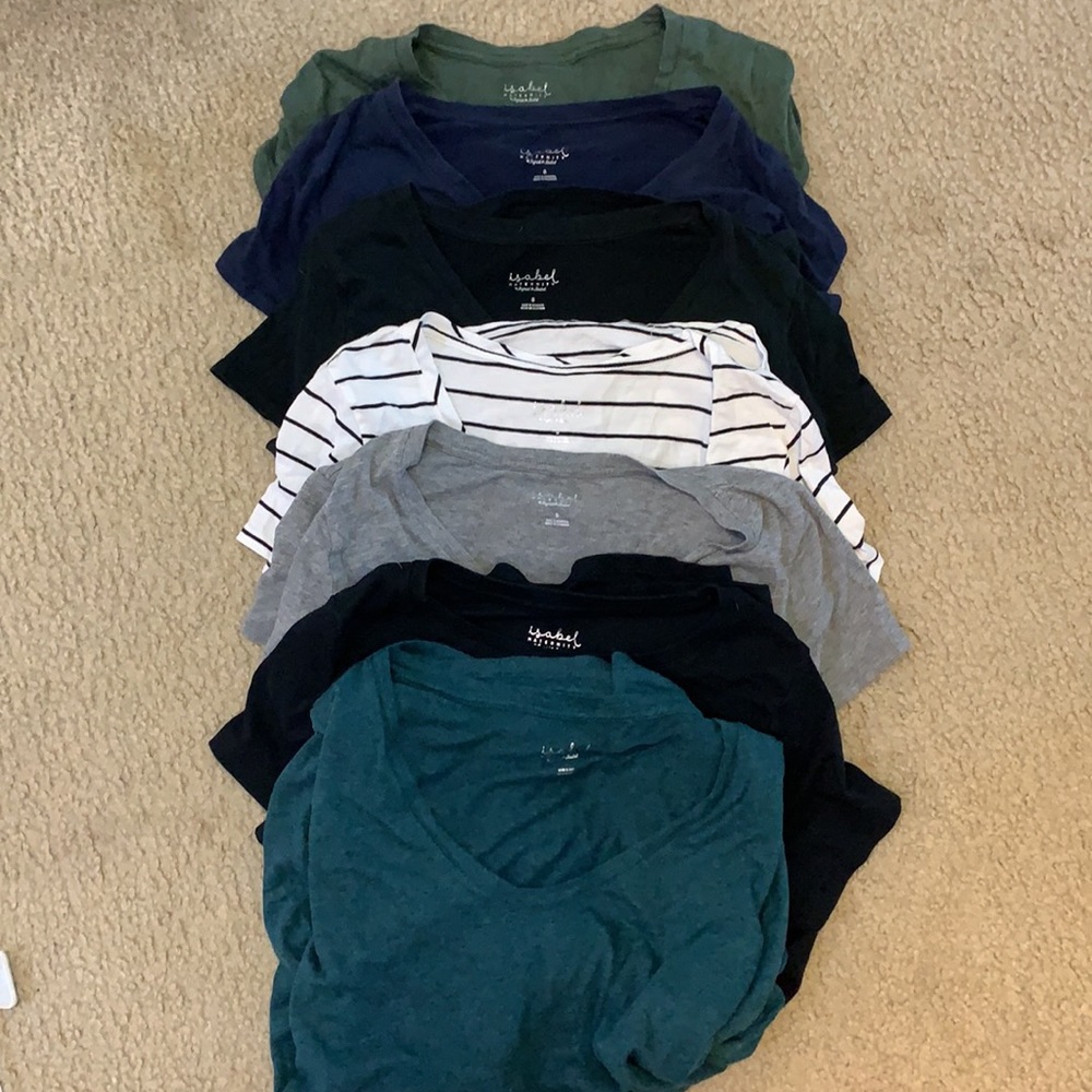 Isabel Maternity Tees Bundle- 7 tees